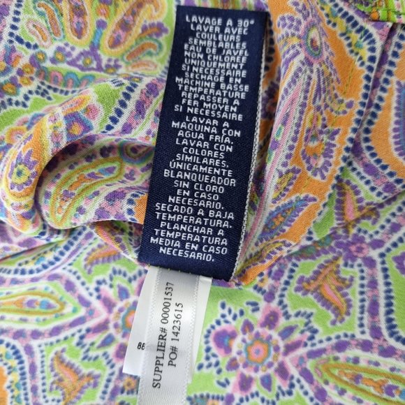 Chaps EST 1978 Women's Print Shirt Size M - Picture 11 of 12